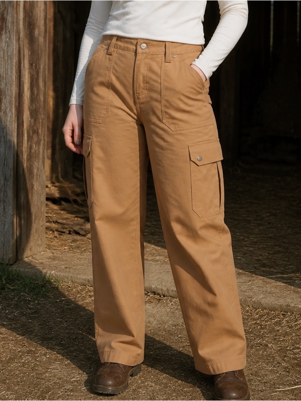 DuluthFlex - Fire Hose Curvesetter Cotton Relaxed Leg Cargo Pants - 22 x 31